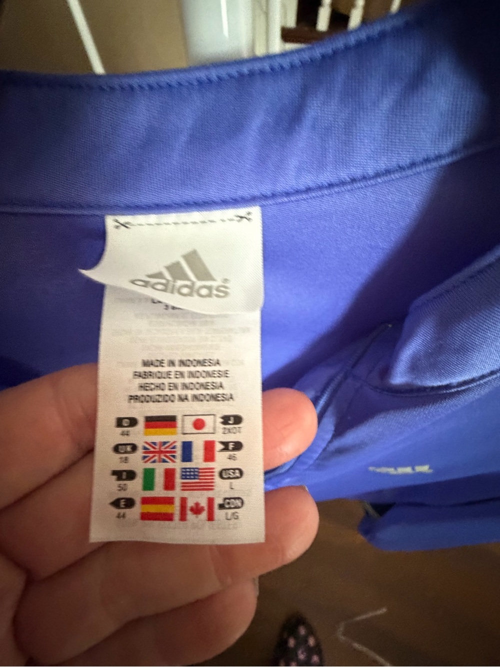 adidas Lavender Long-Sleeve Climalite Top with Quarter Zip, L, like new - Picture 5 of 9